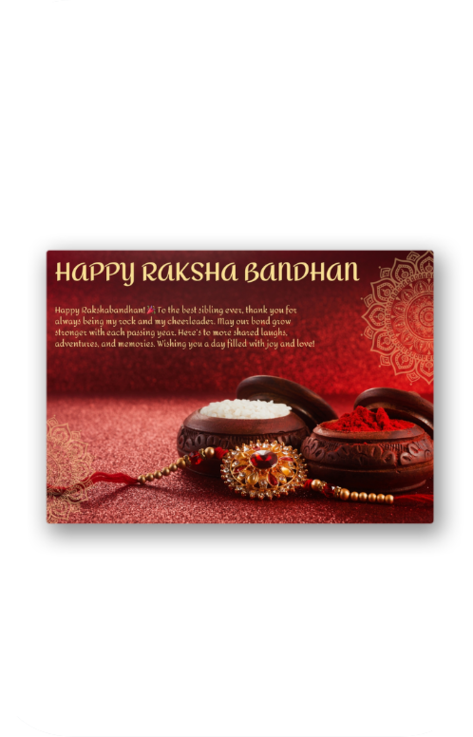 POST CARD - RAKSHABANDHAN