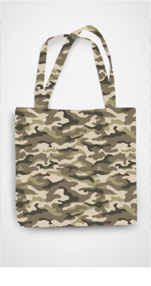 ALL OVER PRINT TOTE BAG - ZIPPER