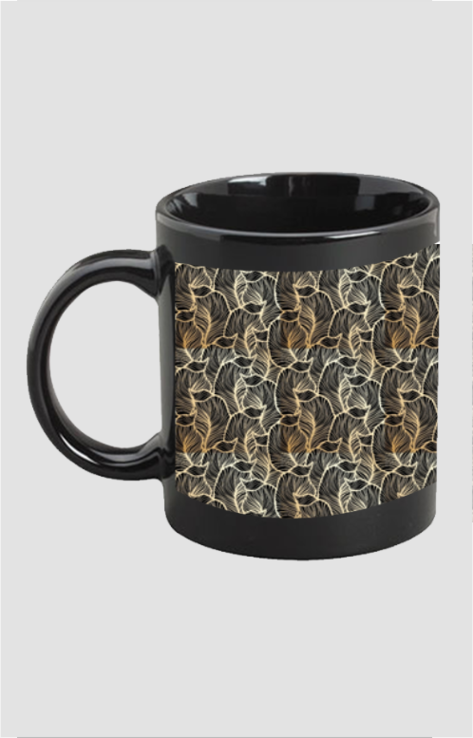 BLACK COFFEE MUG