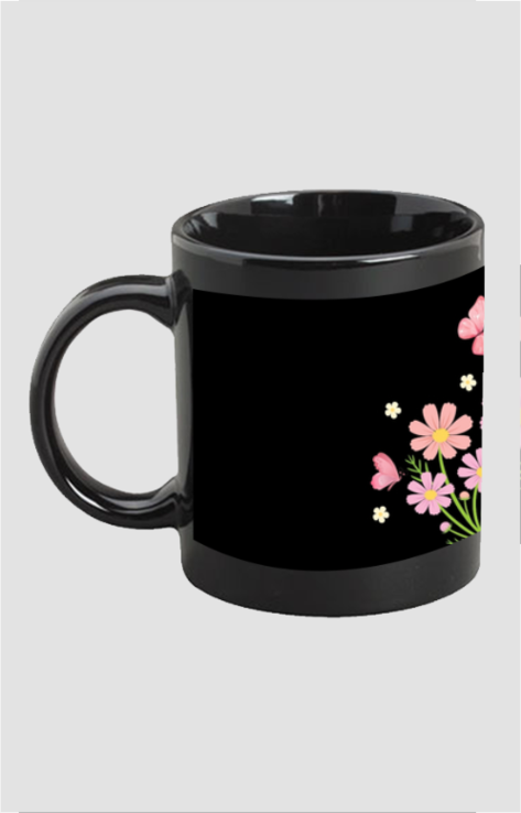 BLACK COFFEE MUG