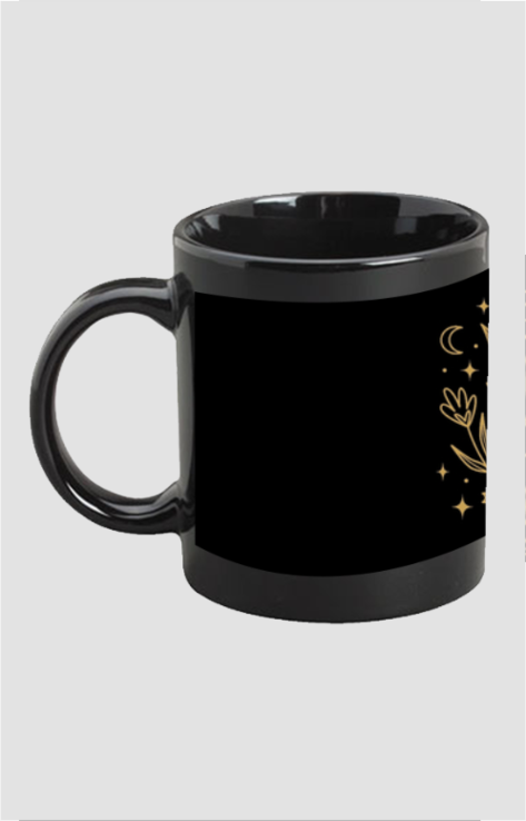 BLACK COFFEE MUG