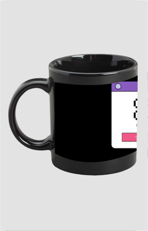 BLACK COFFEE MUG