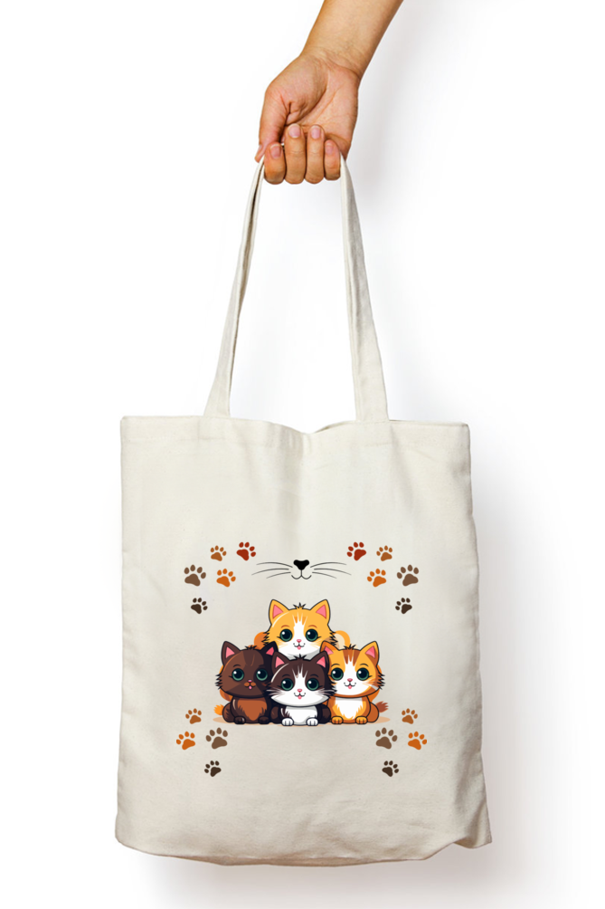 TOTE BAGS - ZIPPER - IMAGE FRONT SIDE ONLY