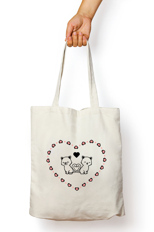 TOTE BAGS - ZIPPER - IMAGE FRONT SIDE ONLY