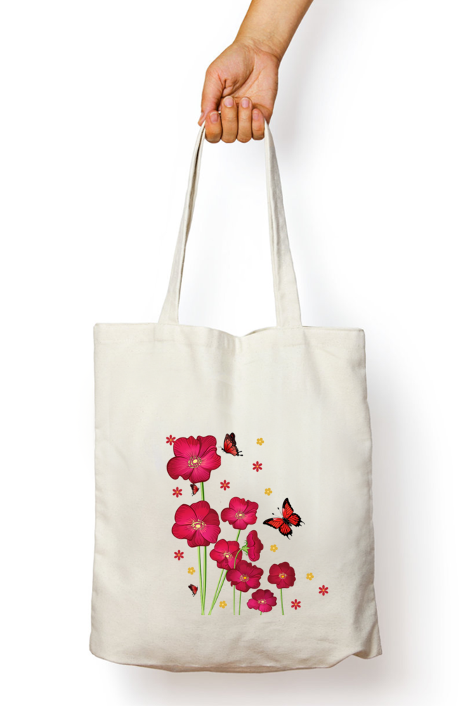 TOTE BAGS - ZIPPER - IMAGE FRONT SIDE ONLY