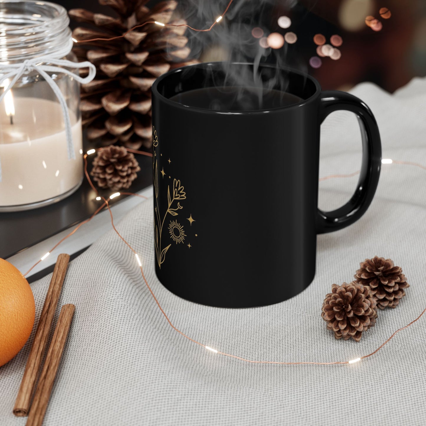 BLACK COFFEE MUG