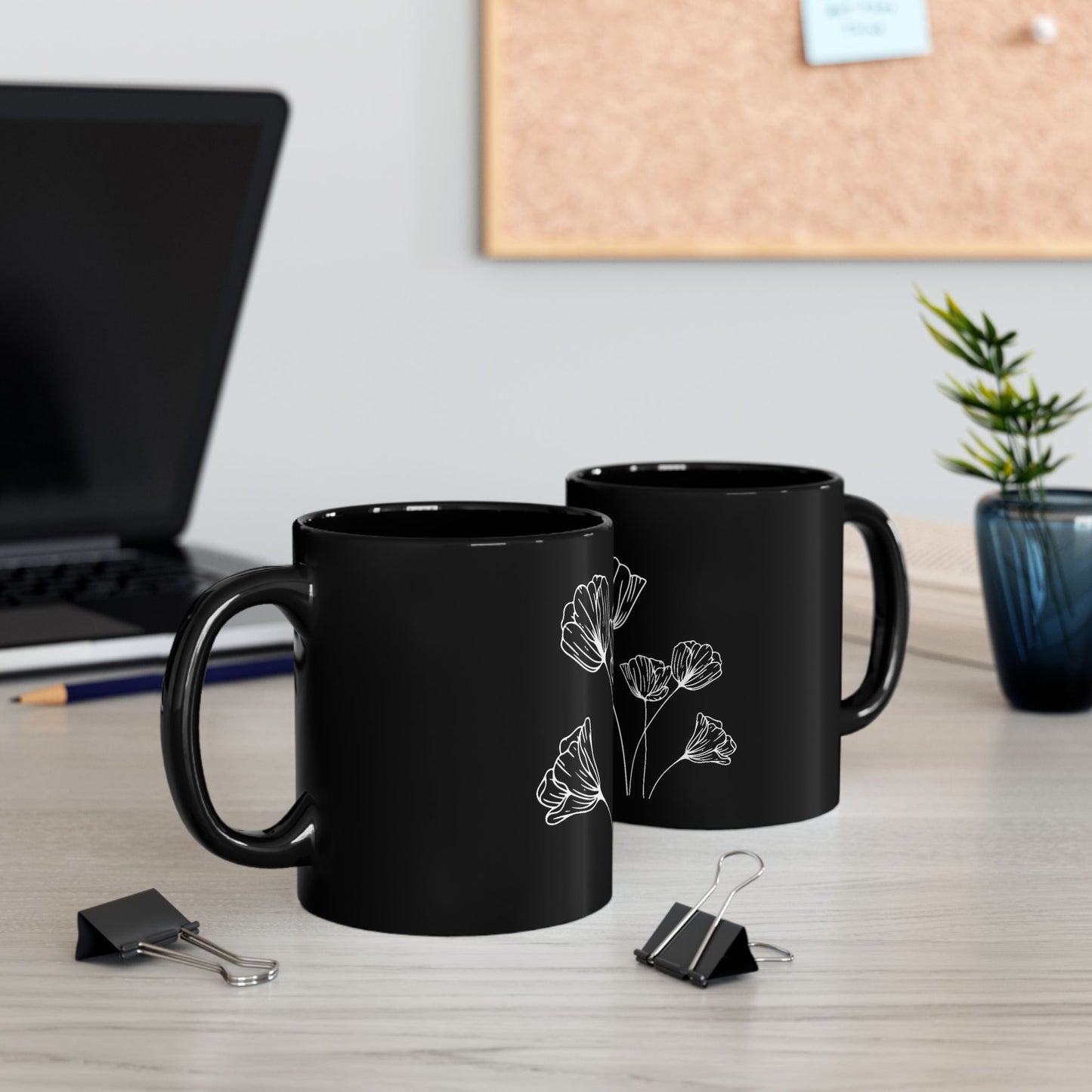 BLACK COFFEE MUG