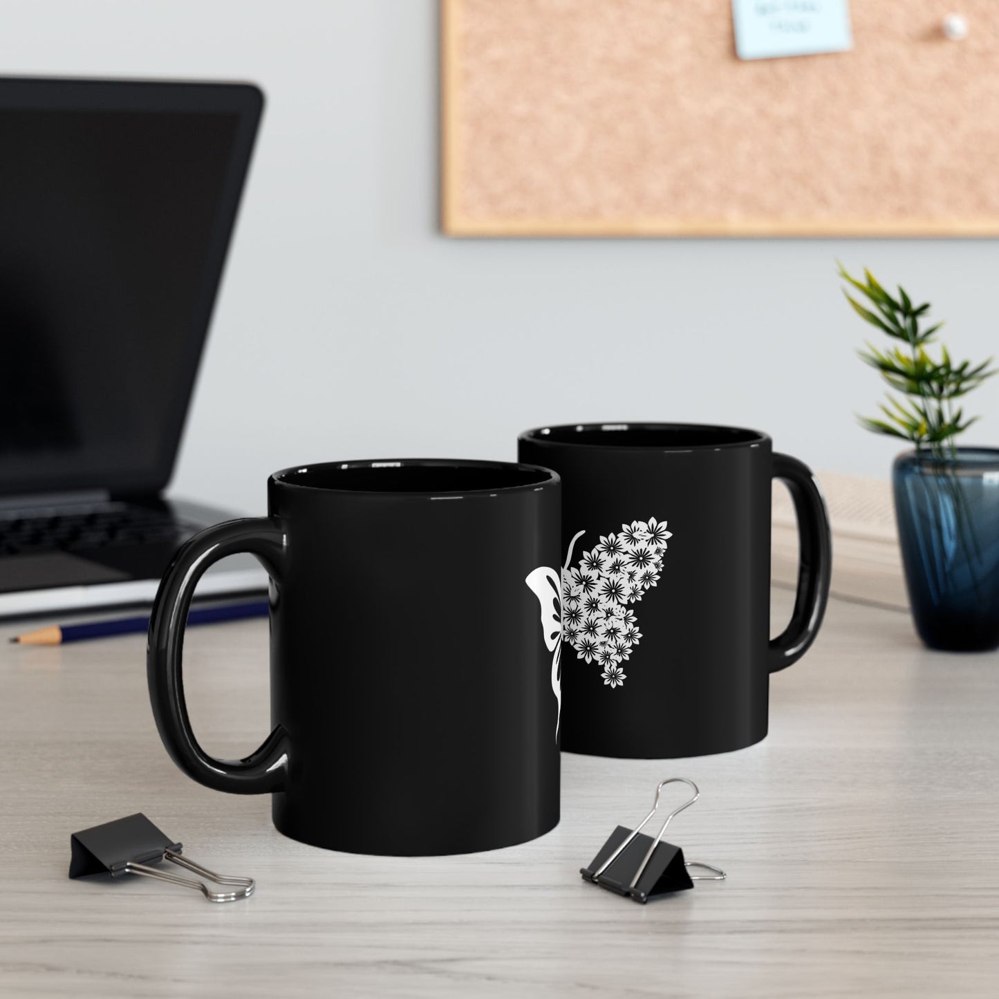 BLACK COFFEE MUG