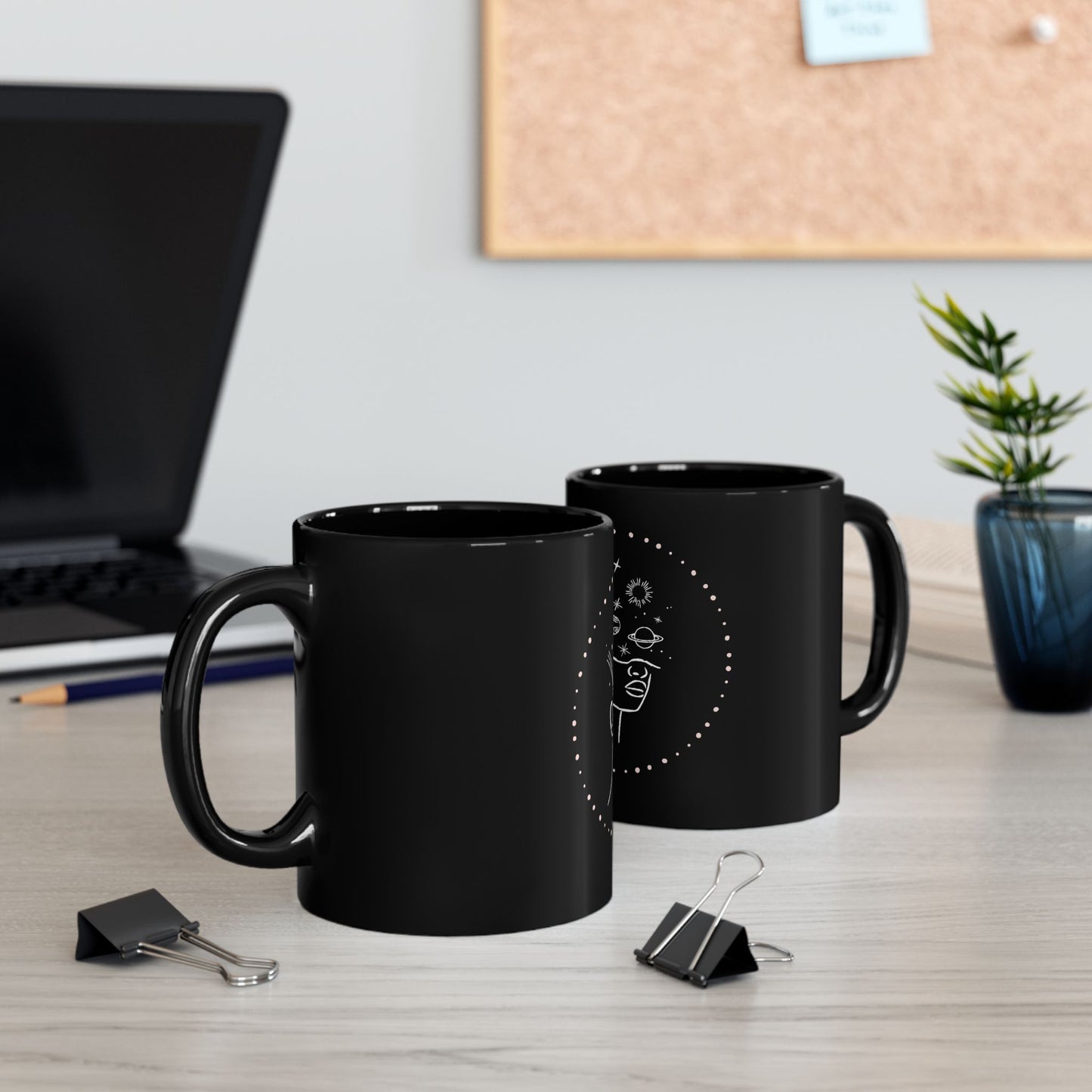 BLACK COFFEE MUG