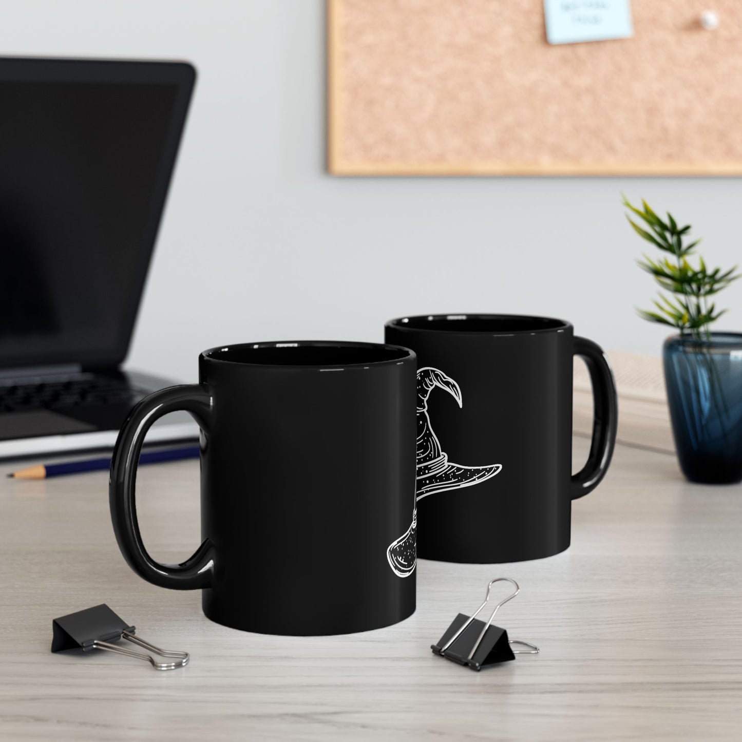 BLACK COFFEE MUG