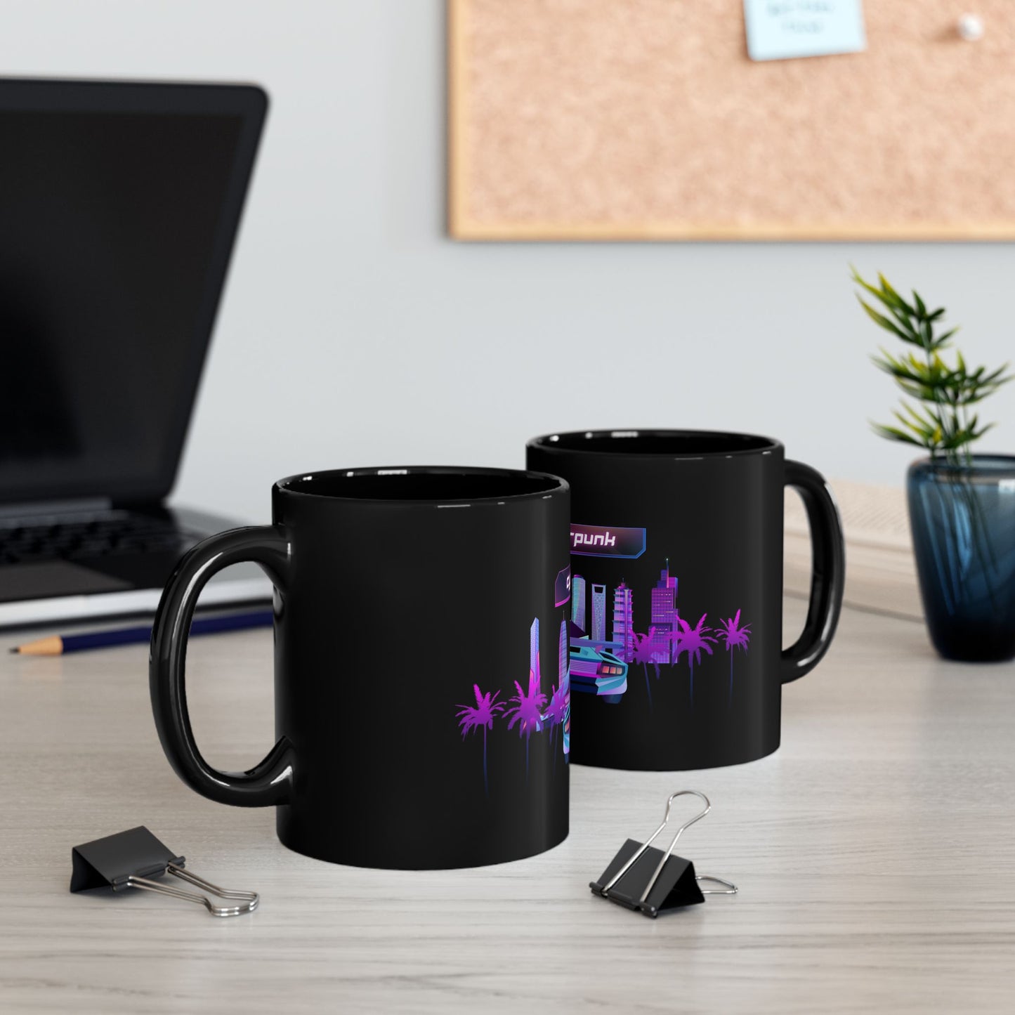 BLACK COFFEE MUG