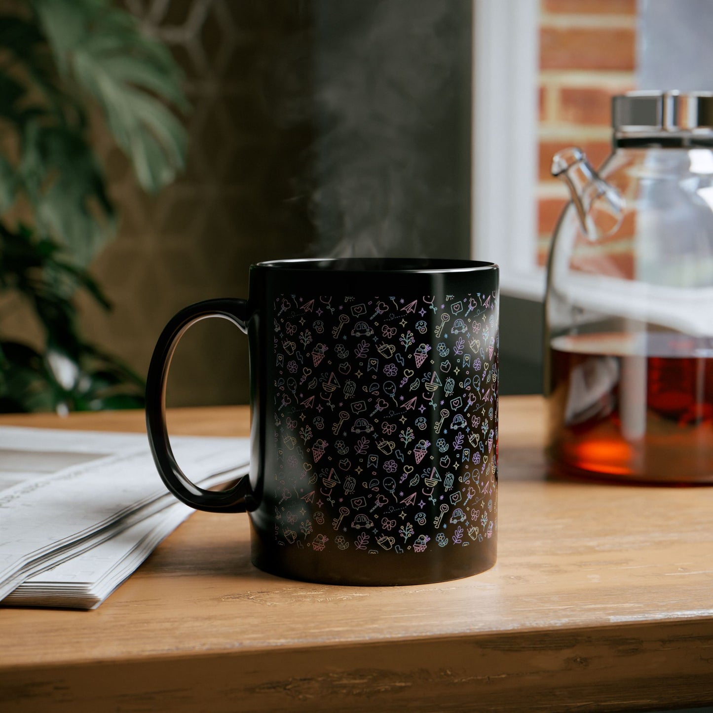 BLACK COFFEE MUG