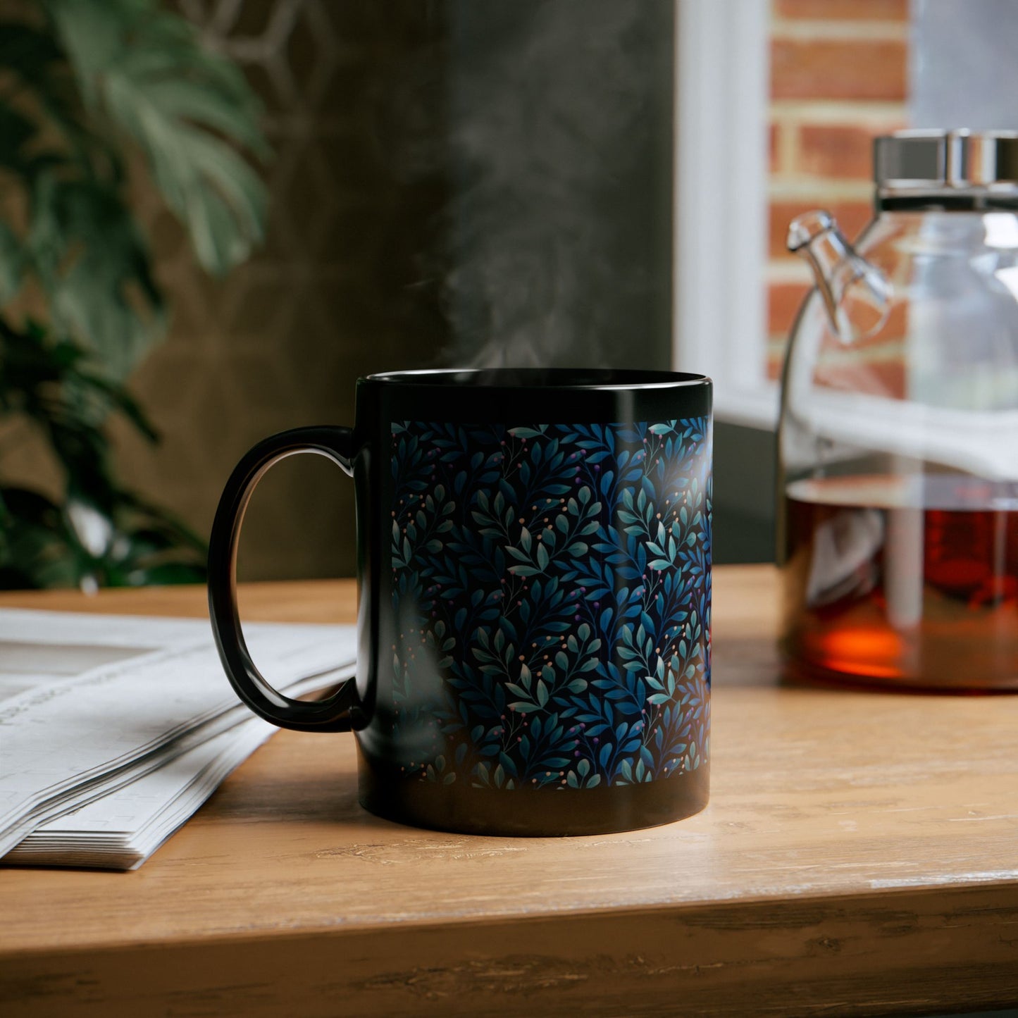 BLACK COFFEE MUG