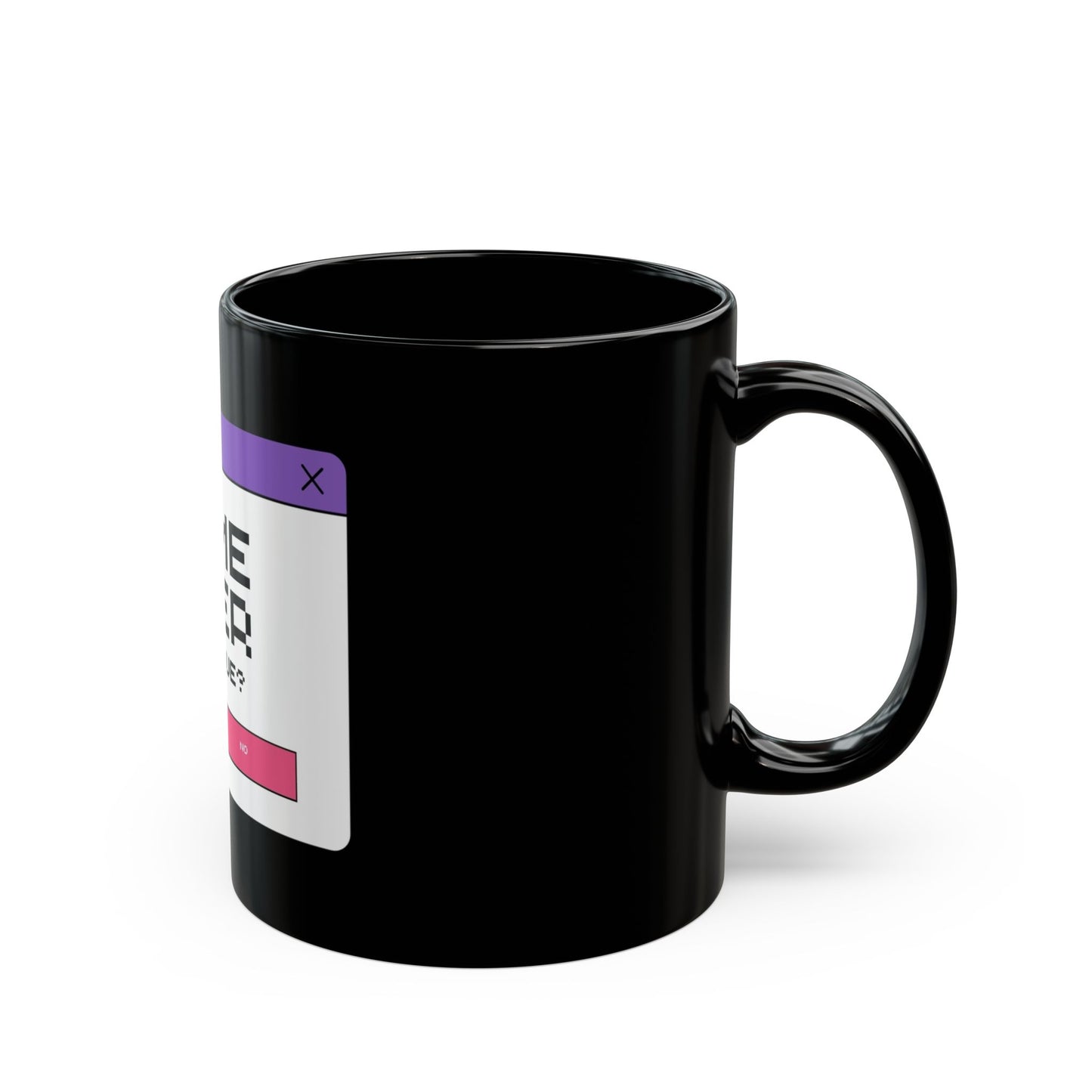 BLACK COFFEE MUG